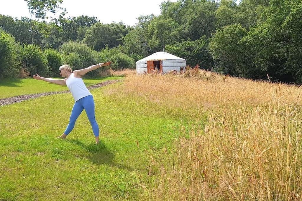 Gilfach Gower Farm Luxury Yurt With Hot Tub 호텔 아만포드 외부 사진